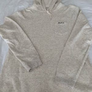 RVCA cream cotton hoodie